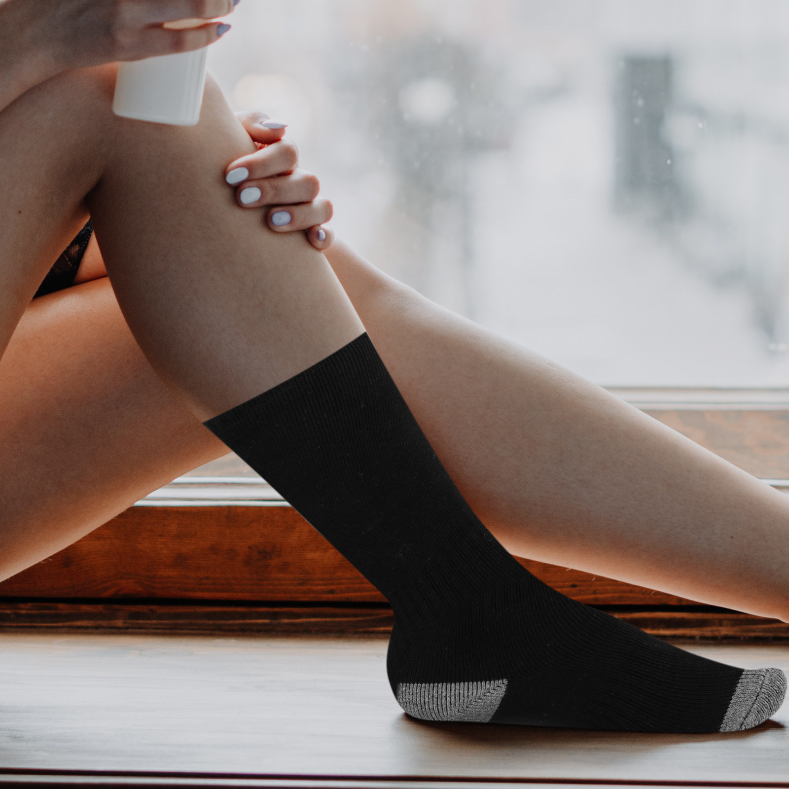 1Set Heated Socks Premium Poly - Thermal Sock Winter recension och pris