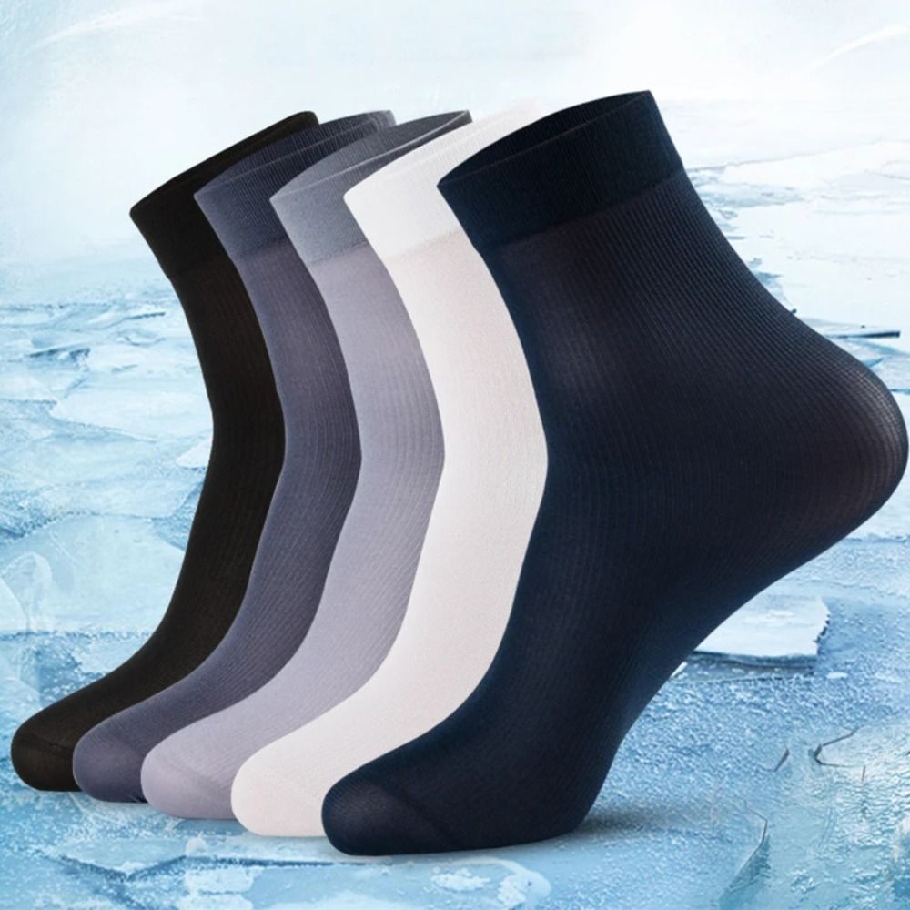 10pairs New Breathable Men Ice - Silk Sock Bamboo recension och pris