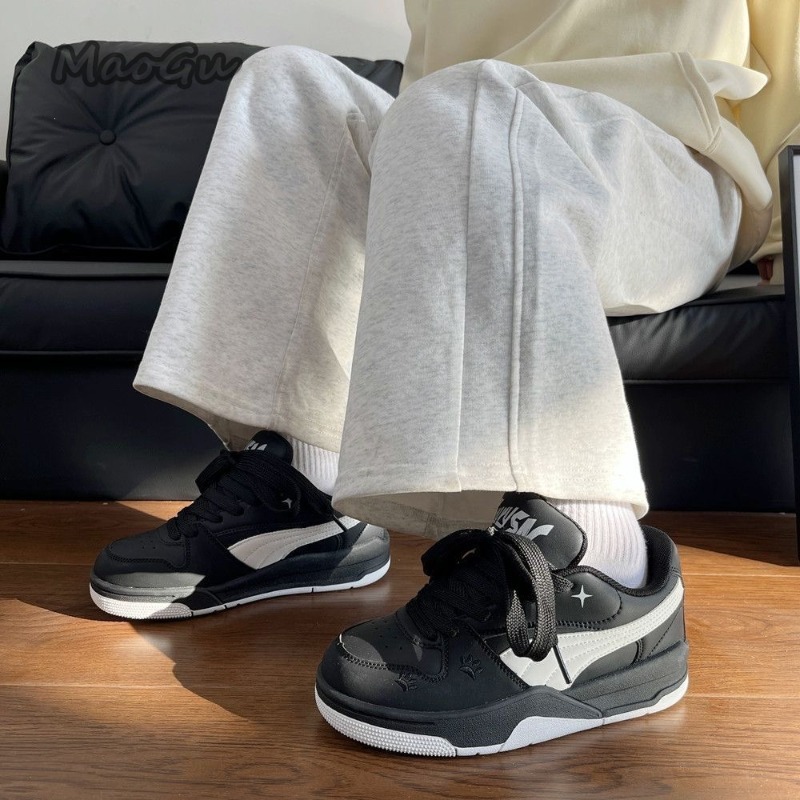 Women's Black White Leather Sk - Vans Shoes Old Skool recension och pris